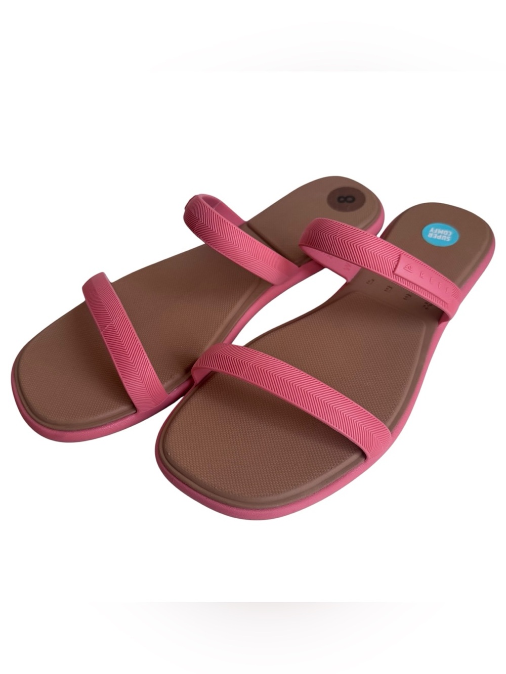 NWT Reef Water Willow Marina Two Strap Sandals Burnt Coral Women’s 8